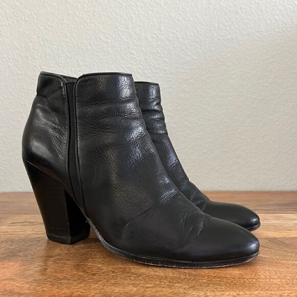 Dolce Vita Leather Zip Side Boots - Picture 1 of 6